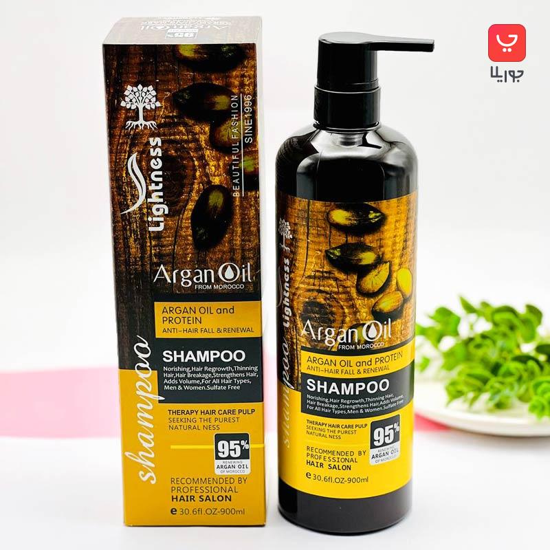 شامپو لایتنس Lightness اصلی بدون سولفات حاوی روغن آرگان